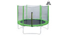 Батут DFC Trampoline Fitness 14ft наружн.сетка, св.зел. (427см)