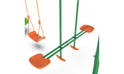 Детский комплекс DFC MULTIPLAY качели: планер, верёвочные, гнездо; мини-батут и горка Детский комплекс DFC MULTIPLAY качели: планер, верёвочные, гнездо; мини-батут и горка