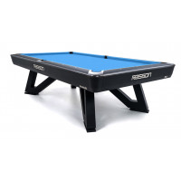 Стол / пул "Rasson Wolf" 9 ф (черный, сланец 25 мм) в комплекте с плитой, аксессуары + сукно